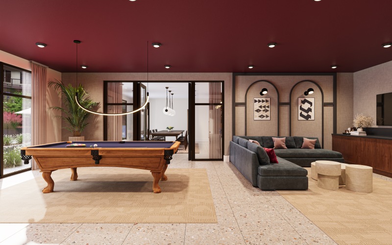 clubroom with gaming