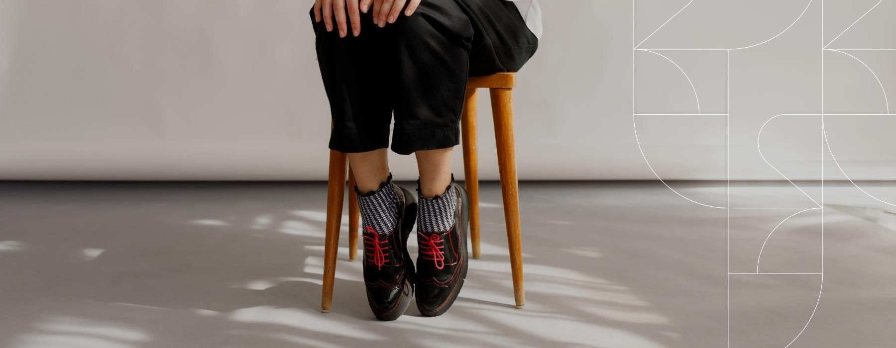a person sitting on a chair